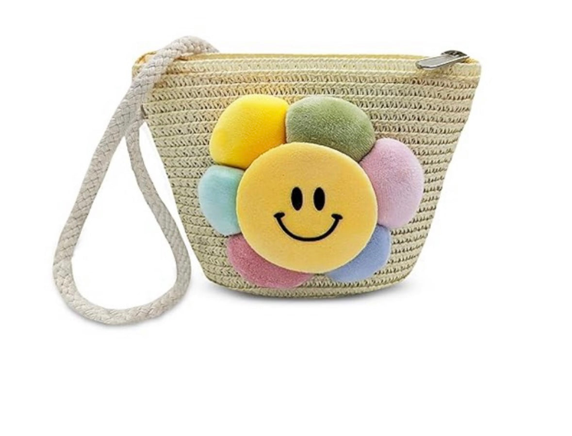 Kids Jute Sling Bag (Normal) (Random Design)