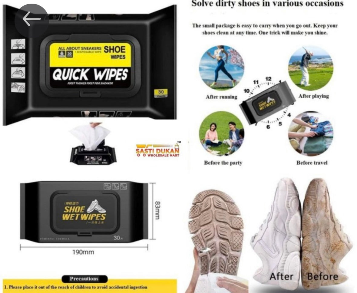 Shoe wipes