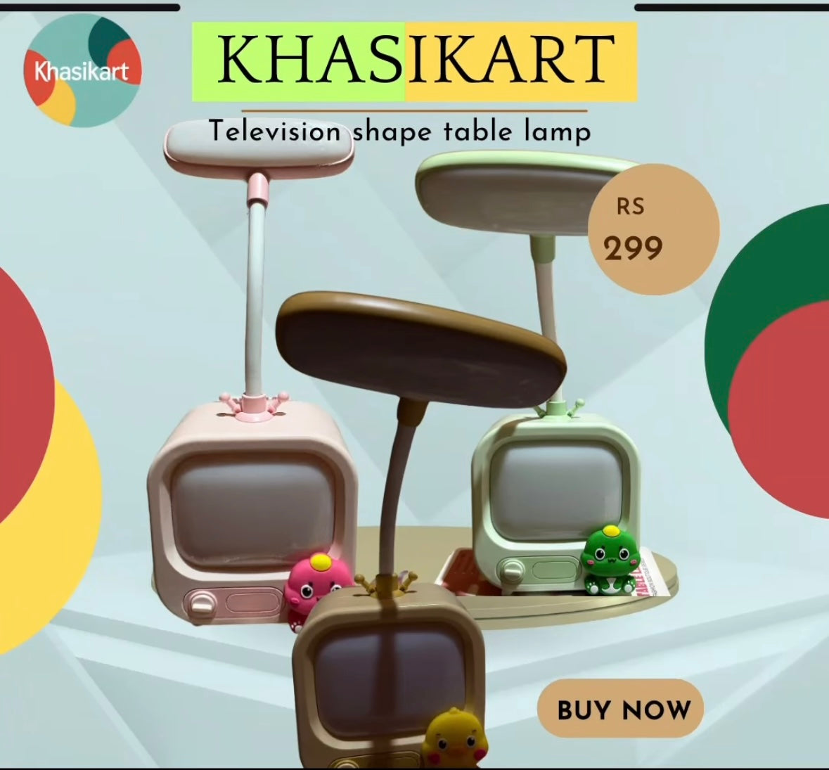 Television shape table lamp